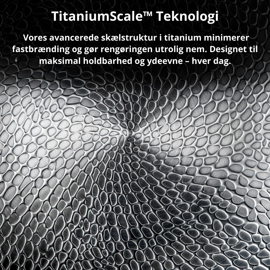 Det hamrede titanium-mønster tæt på